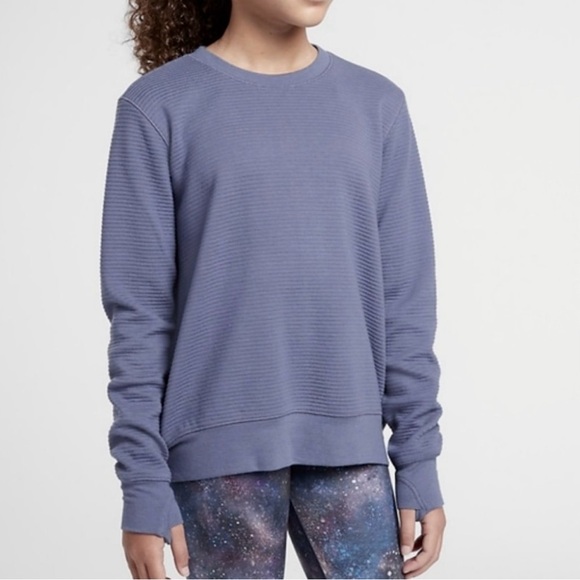 Athleta Girl Stormy Skies Crunch Time Sweatshirt XL 14 - Picture 6 of 6